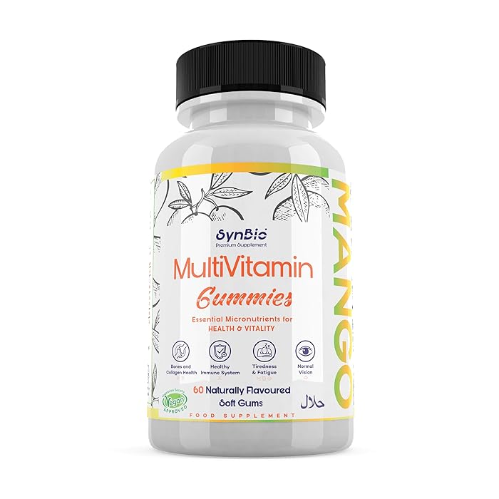 Buy SynBio Gummies Multivitamin Gummies [60 Naturally Mango Flavoured