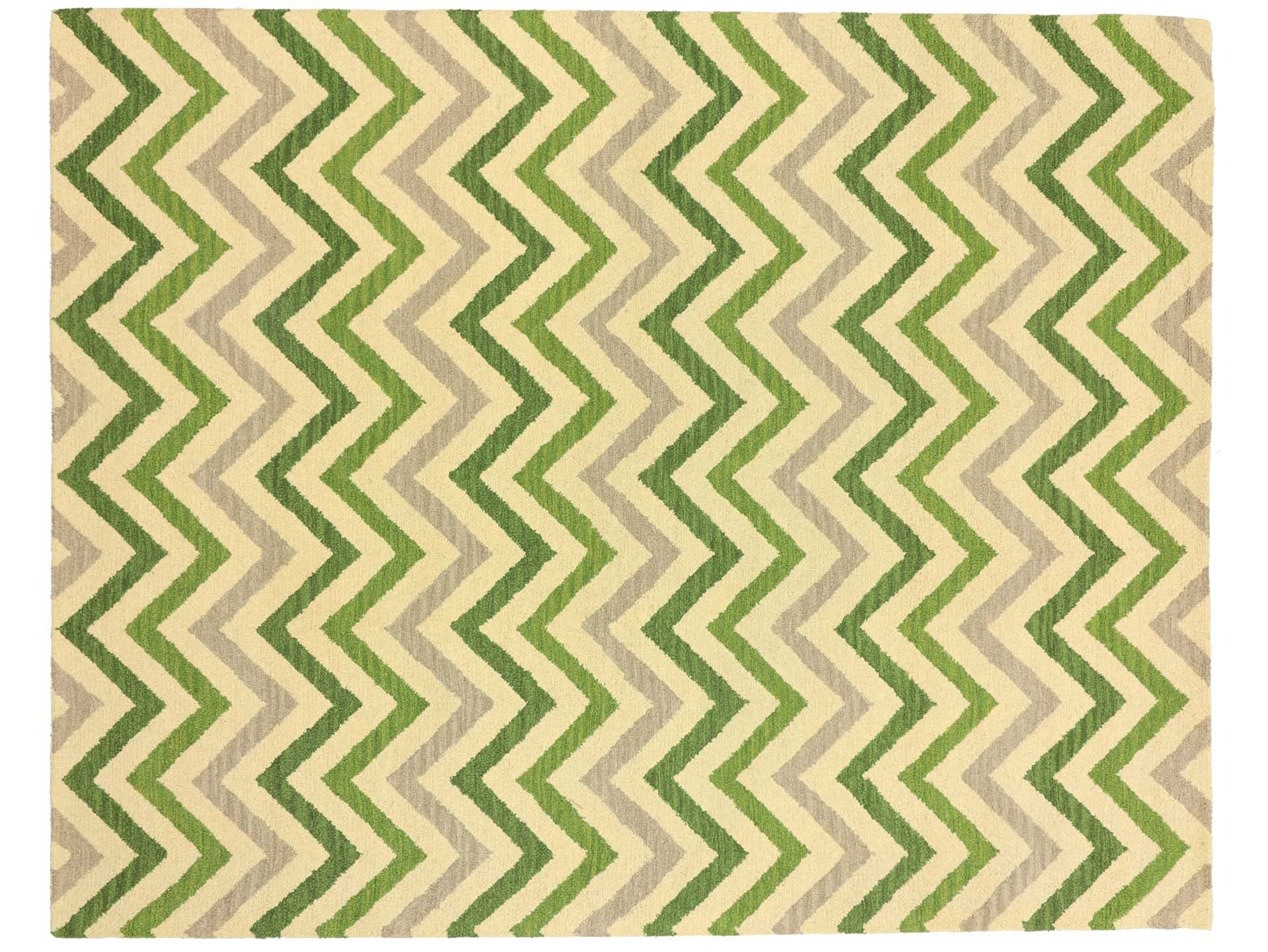 Tapis fait main 300 x 240 cm touffeté beige pour salon chaleureux