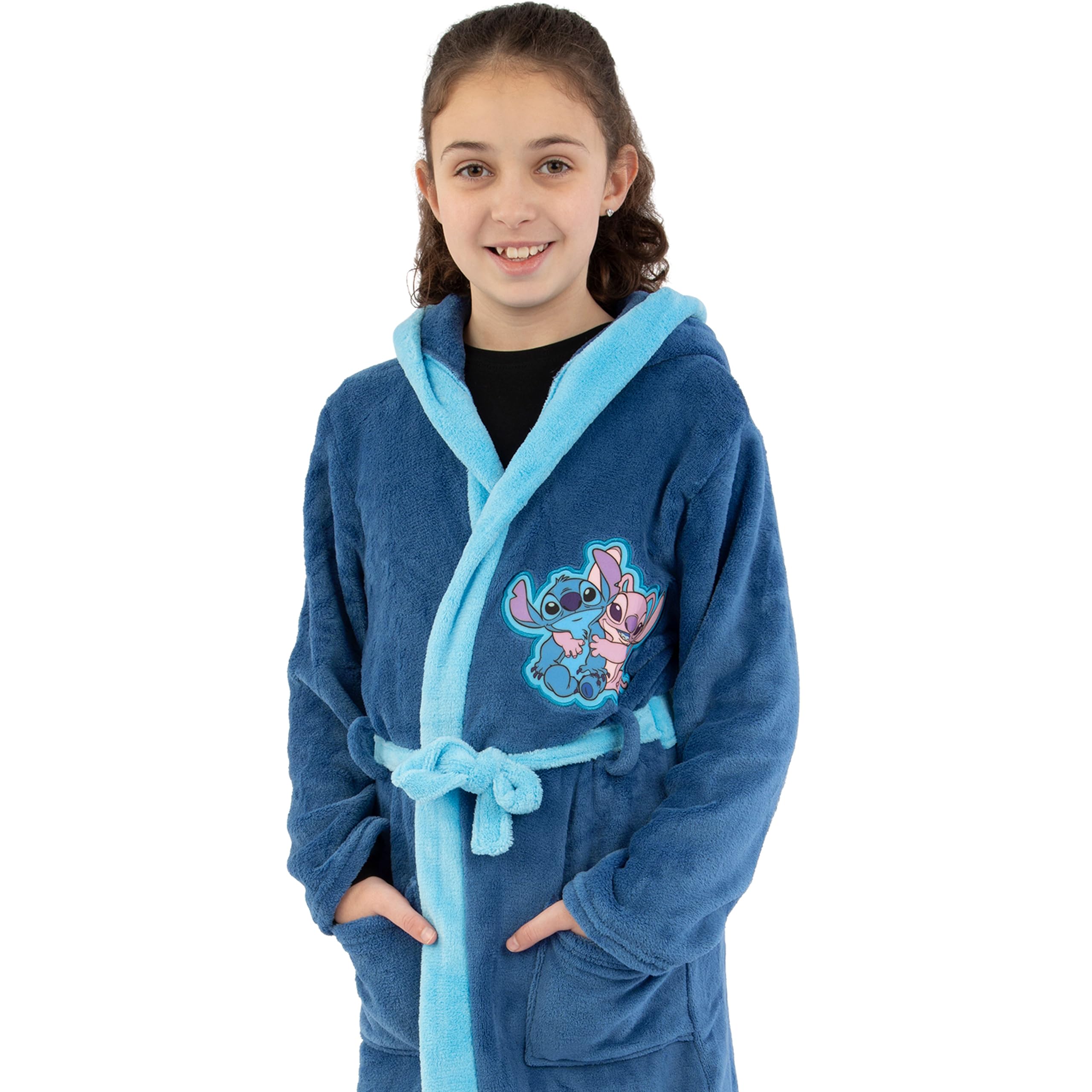 Disney Lilo Und Stitch Bademantel Mädchen | Morgenmantel Stitch Und Angel | Kinderbademantel Mädchen