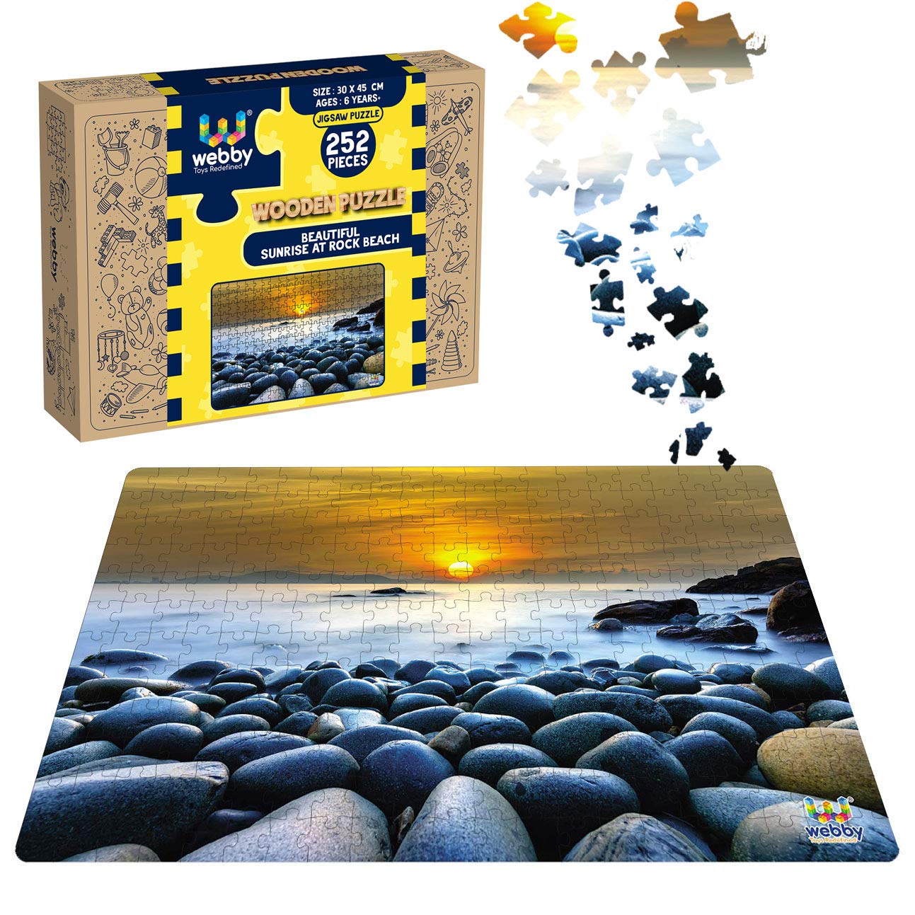See full amazon price history chart for Webby Kids Beautiful Sunrise at Rock Beach Wooden Jigsaw Puzzle, 252 Pieces, Multicolor Webby Kids Beautiful Sunrise at Rock Beach Wooden Jigsaw Puzzle, 252 Pieces, Multicolor (B08HJYNX7Q) Amazon Price History, Amazon Price Tracker