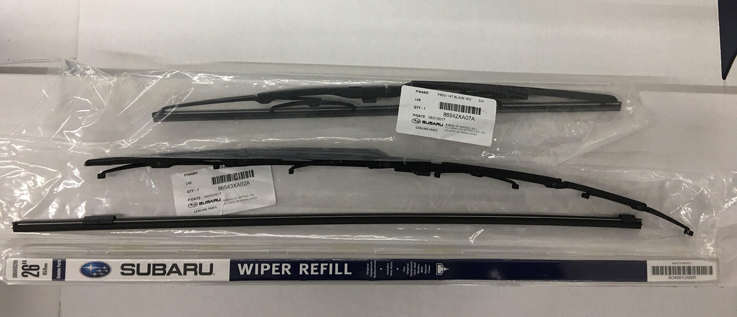 20062007 Subaru Tribeca B9 Front Windshield Wiper Full