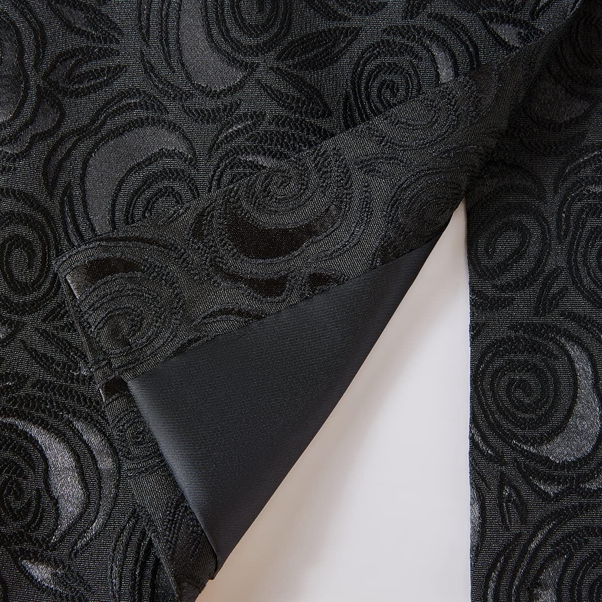 YFFUSHI Men's Notched Lapel Tuxedo Suit Jacket One Button Blazer for Wedding Prom Dinner Party - Image 7