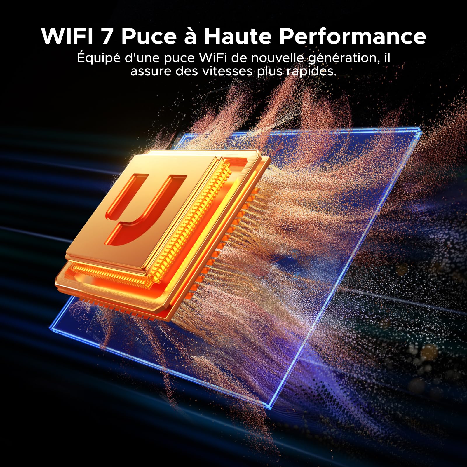 UGREEN Clé WiFi 7 BE6500 Puissante Adaptateur USB sans Fil Tri-Bande 6GHz 5GHz 2.4GHz Dongle USB WiFi Réseau Soft AP Mode Cryptage WPA3 Pilote Intégré Compatible avec Windows 11 10