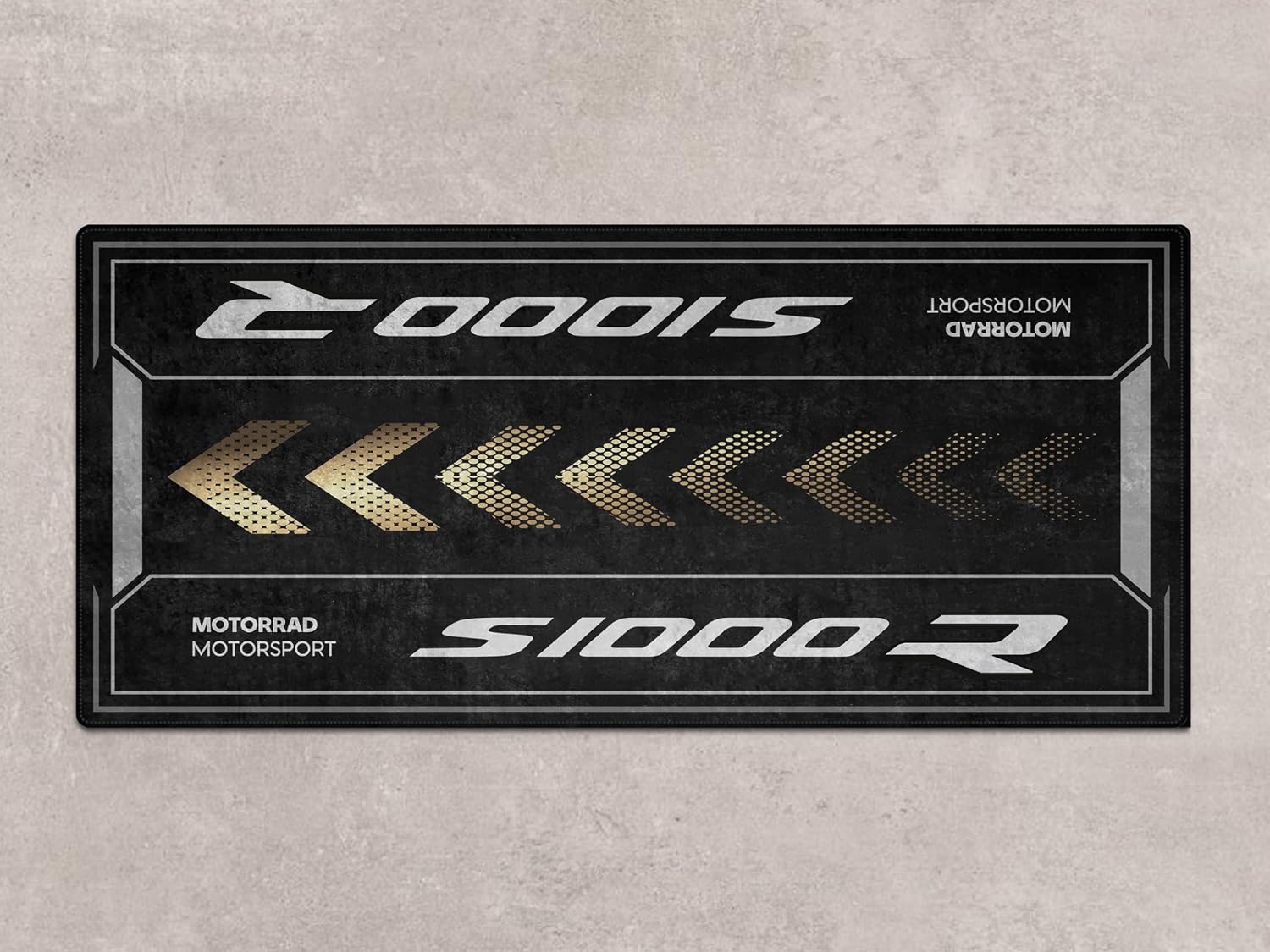 Parking Mat for S1000 R Motorcycle Model, Display and Pit Mat, Washable Non-Slip Garage and Showroom Floor Carpet (Blackstorm Metallic, Size 1: 86.6 x 39.4/220 x 100 cm)