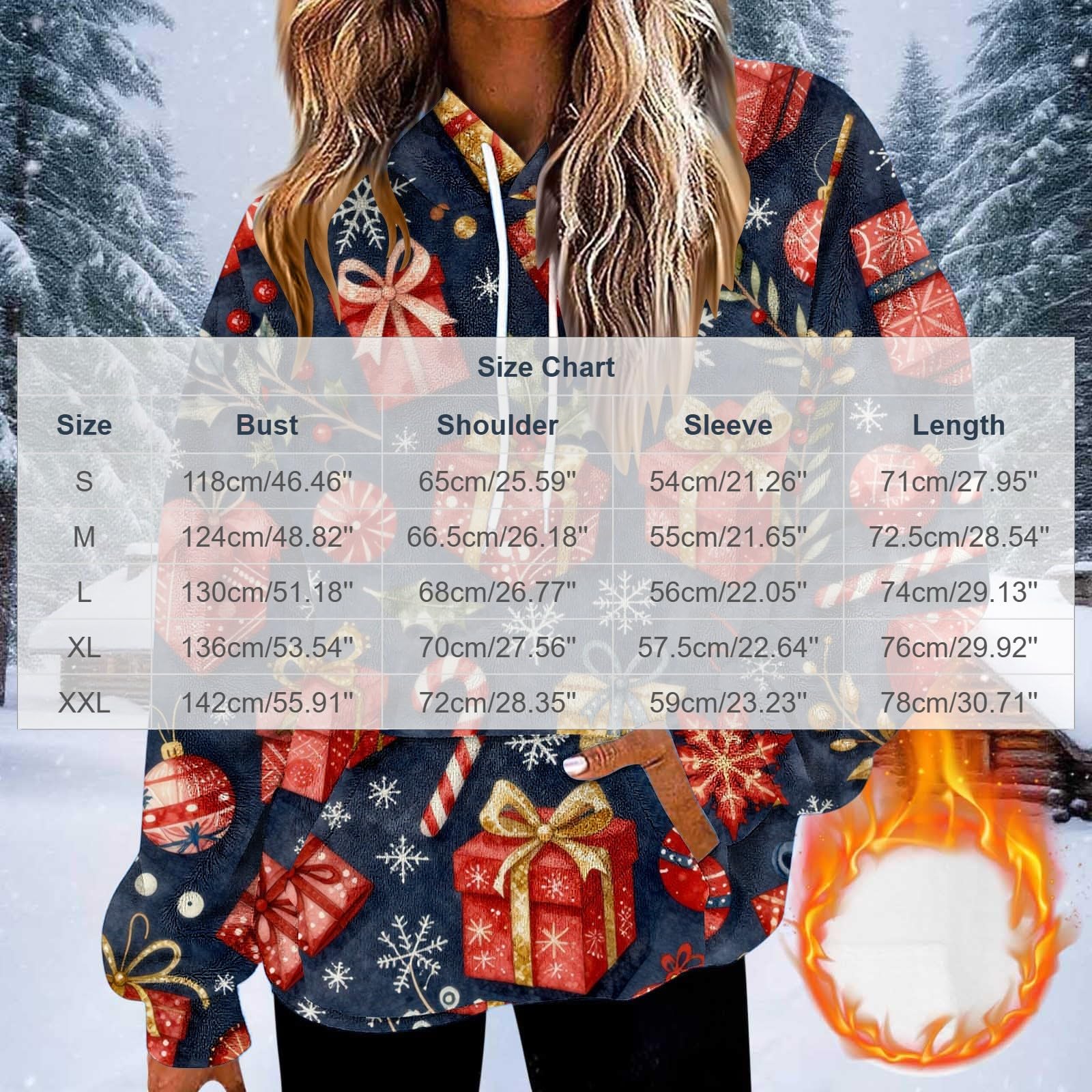 Weihnachtspullover Damen Mit Kapuze Pullover Lustig Hoodie Weihnachten