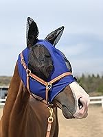 Vista 4 de Máscara de mosca de caballo, súper cómoda, máscara de mosca de caballo, máscara elástica con orejas, solo hacemos productos que les gustan a