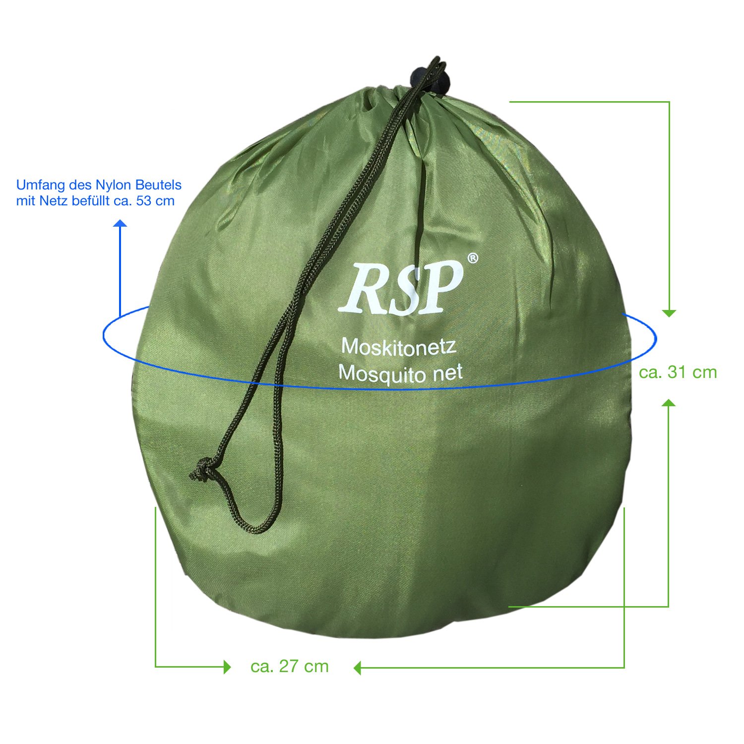 RSP Travel – Zanzariera XXL per Letti matrimoniali o Singoli