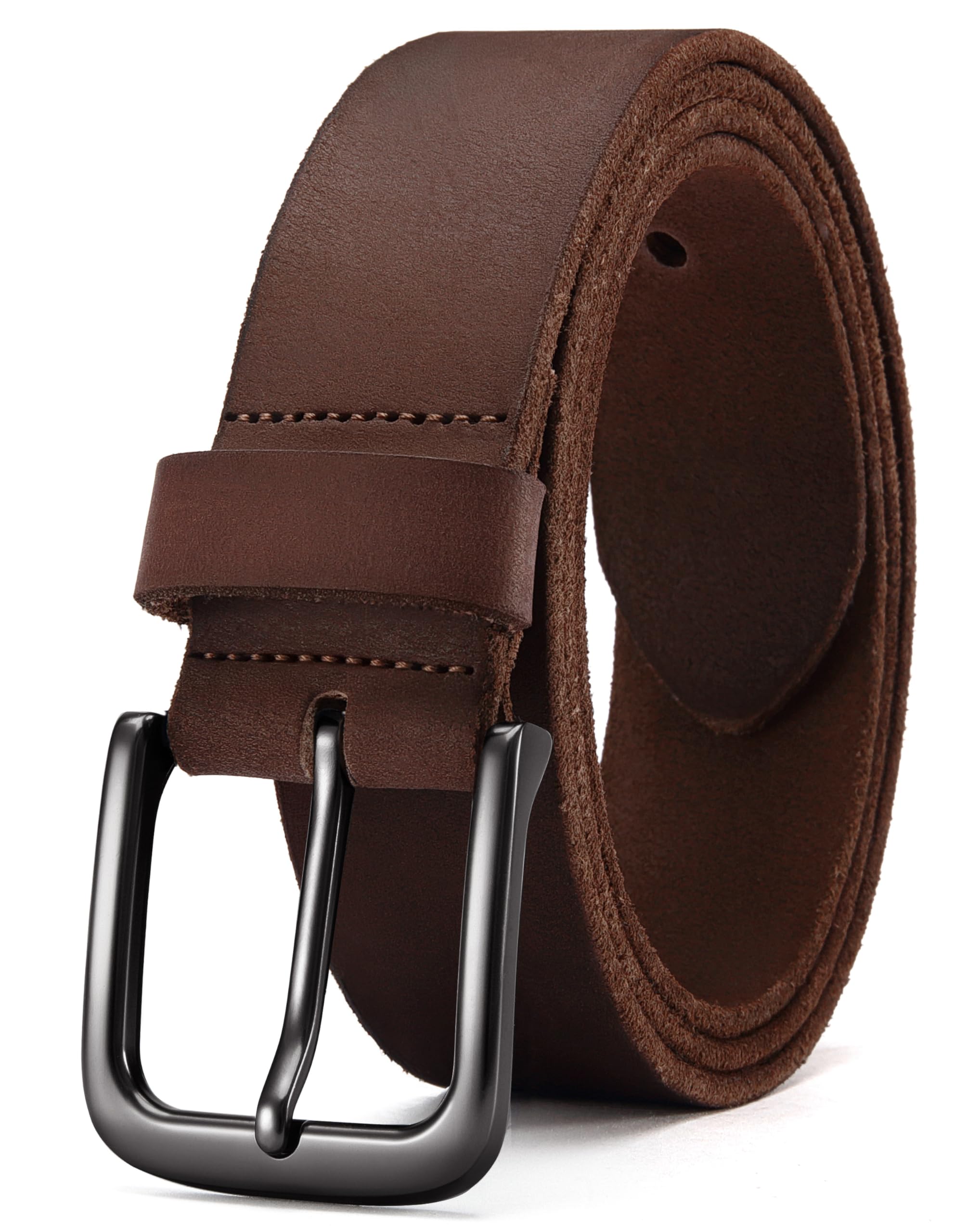 CHAOREN Gürtel Herren Leder, 38mm Echtledergürtel aus Hochwertiger Vollnarbenleder, Perfekt für Casual-Looks und Jeans