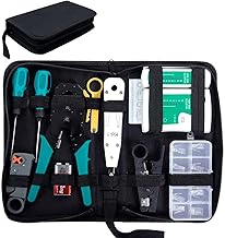SGILE 12 en 1 Professional Testeur de Network Réseau Câble Kits d'Outils de Réparation d'Ordinateur Net Maintenance de Testeur de Câble LAN, Réseau Ensemble d'Outils Approprié au Bricolage
