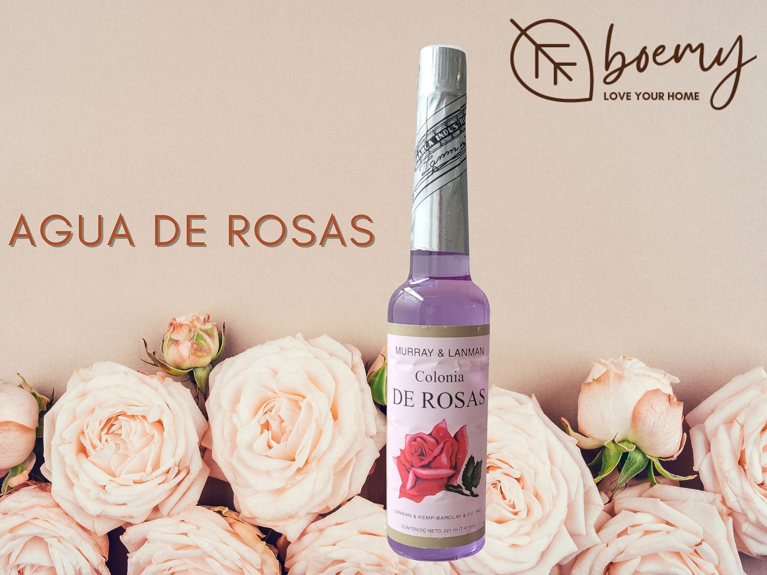 Pack de 1 Agua de Rosas + 1 Agua Florida Peruana | Set de Fragancias de Agua de Rosas y Florida del Perú cada una de 221 ml y 270 ml | Experiencia Aromática Doble