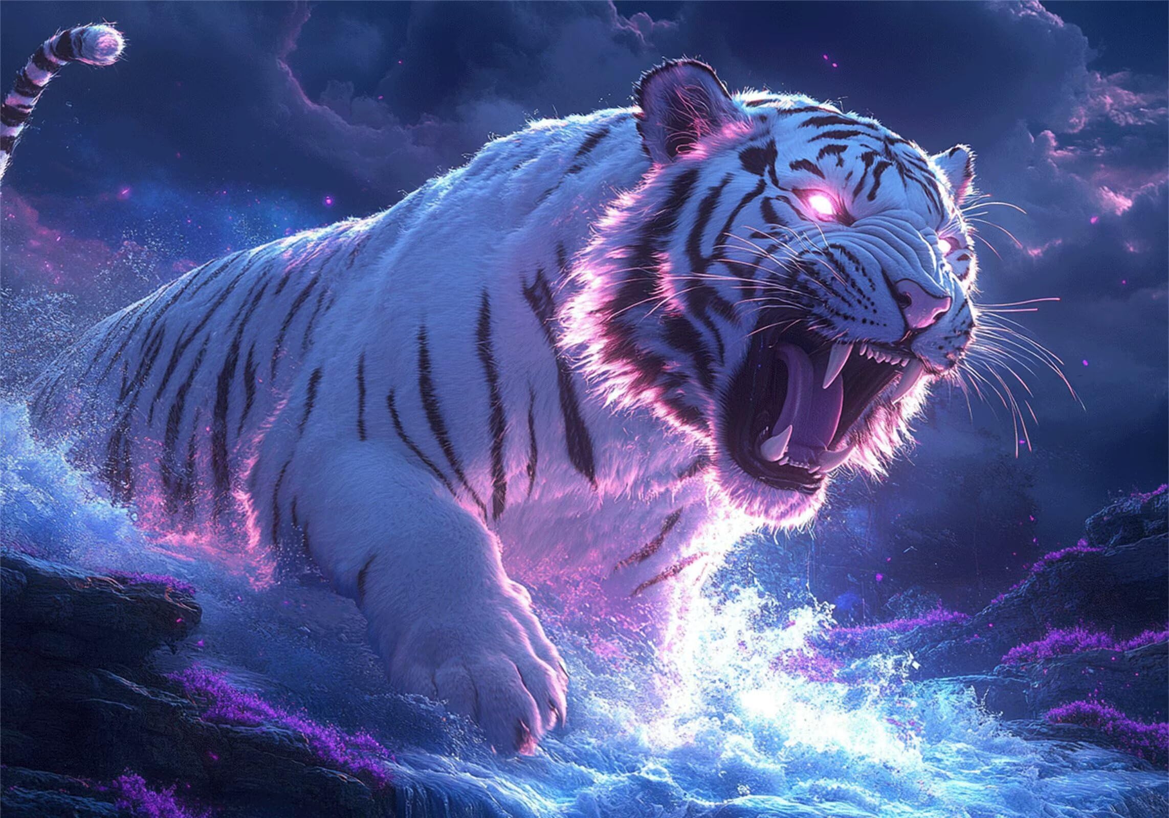 Puzzle 2000 Teile Erwachsene Tiger 100x70cm,2000pcs Klassische Puzzles Tier Anspruchsvoll Jigsaw Spielzeug Puzzlespiel Lernspiel Impossible Holzpuzzle Geeignet für alle Altersgruppen Geschenk P-870