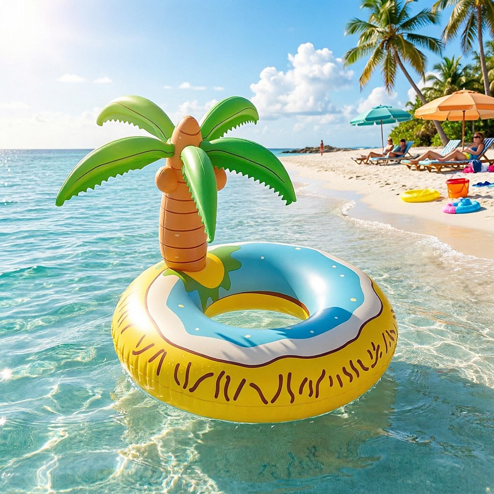 Flotteurs De Piscine Rigolos Chaise Arbre Tropical Gonflable Résistante