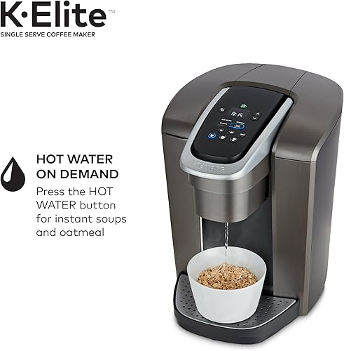 Miniatura 7 de Keurig K-Elite - Cafetera de una porción diseño cepillado con espumador de leche Keurig para espuma de leche caliente y fría