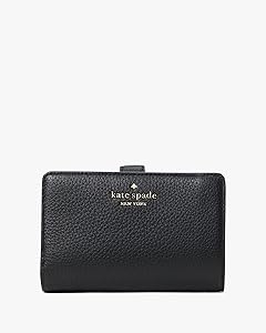 kate spade new york Leila Pebbled Leather Medium Compact Bifold Wallet