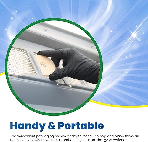 Miniatura 3 de Walex Deo-Disc - Discos ambientadores portátiles - Control de olores sin esfuerzo para RV, marina, automóvil, inodoros portátiles y más, frescura