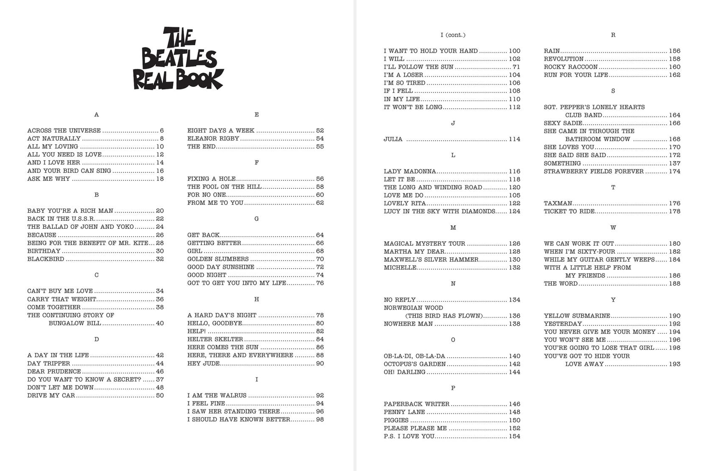 The Beatles Real Book: C Instruments