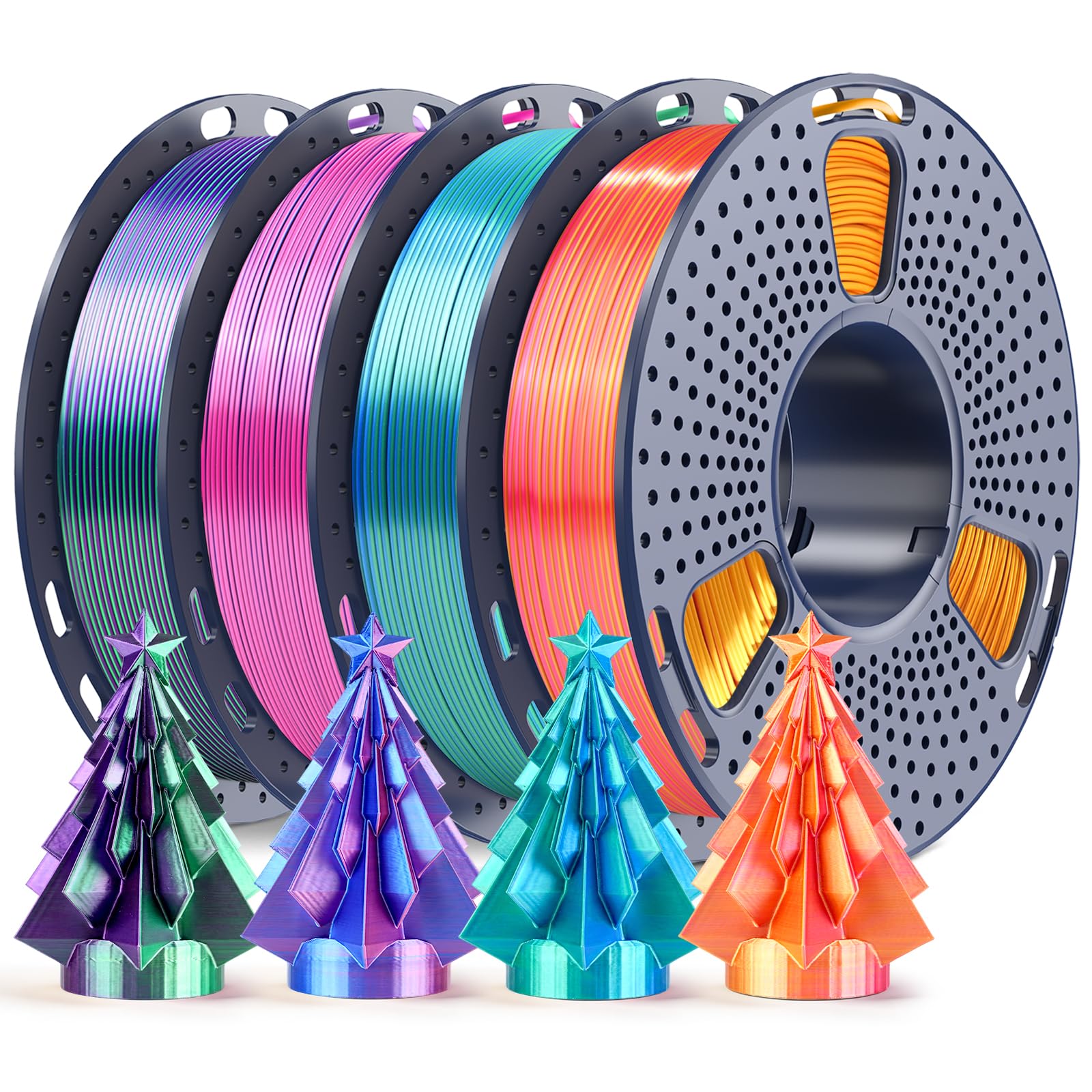 SUNLU PLA Filament Bundle - 8 Colors, 250g Spools -24 SUNLU PLA Filament Bundle - 8 Colors, 250g Spools -24