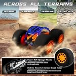 Intérieur RC Voiture Stunt Remote Control Jouets de voiture avec roues souples RC Voitures pour enfants en plein air avec LED phare & Crétins 360° Flips Double Sided Vehicle 2.4GHz télécommande pour garçons fille cadeau