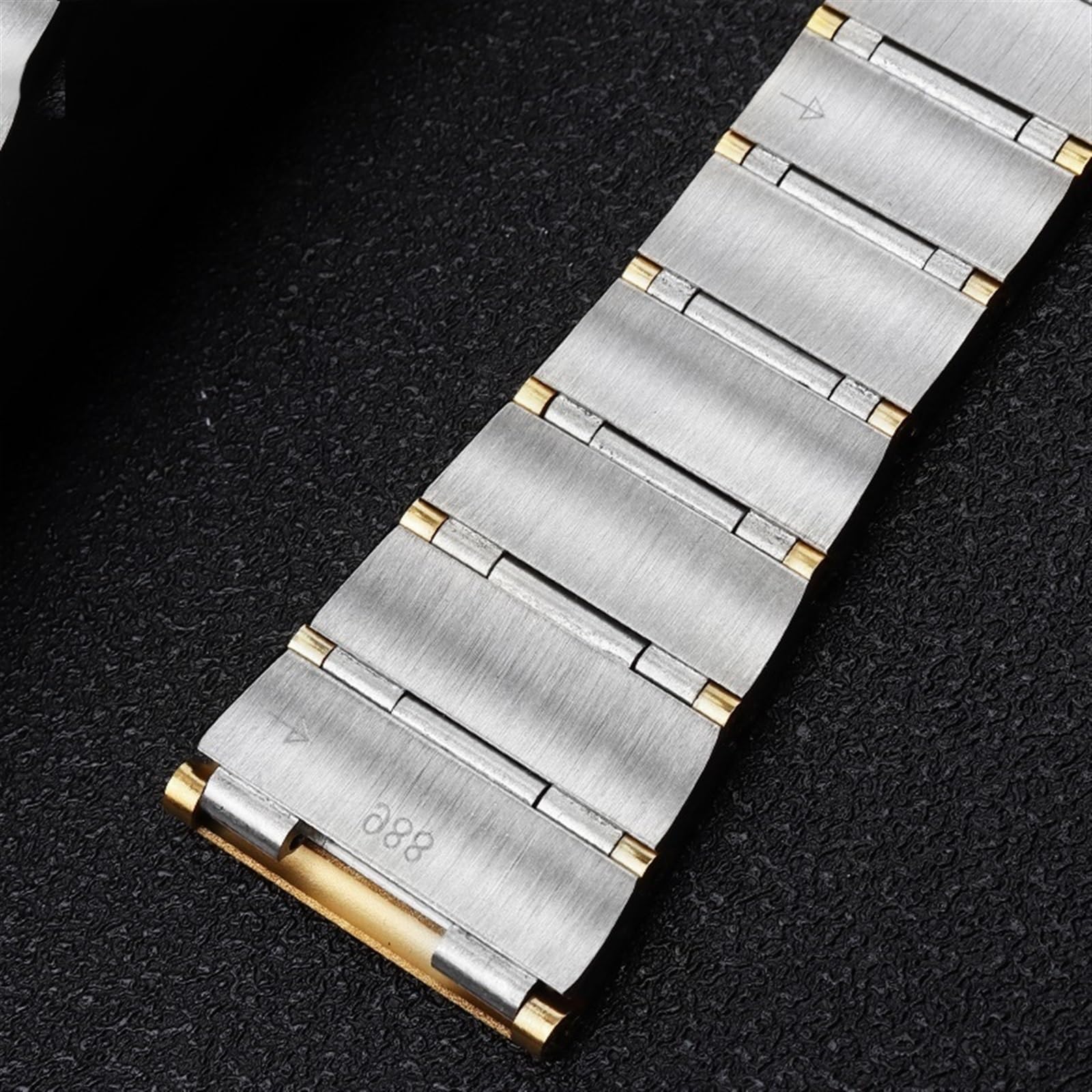 JDIME Pasek do zegarka ze stali nierdzewnej do zegarka Omega 15 mm 17 mm 18 mm 23 mm 25 mm solidna metalowa stalowa bransoletka, wielokolorowe, 23mm