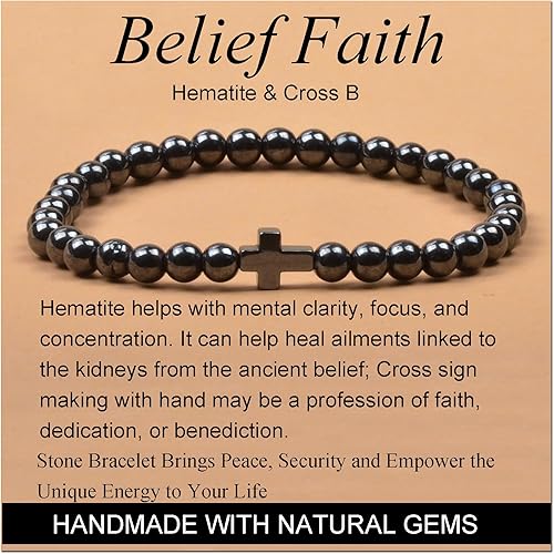 Vista 446 de MASSIVE BEADS Pulsera elástica de yoga hecha a mano con piedra natural, cristal curativo, energía, regalos para adultos unisex de 0.157 in, 0.236
