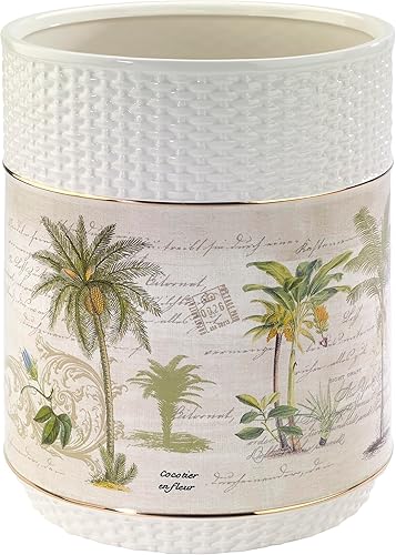 Miniatura 6 de Avanti Linens - Funda para caja de pañuelos, artículos esenciales para el baño de invitados, accesorios de baño de inspiración tropical (colección