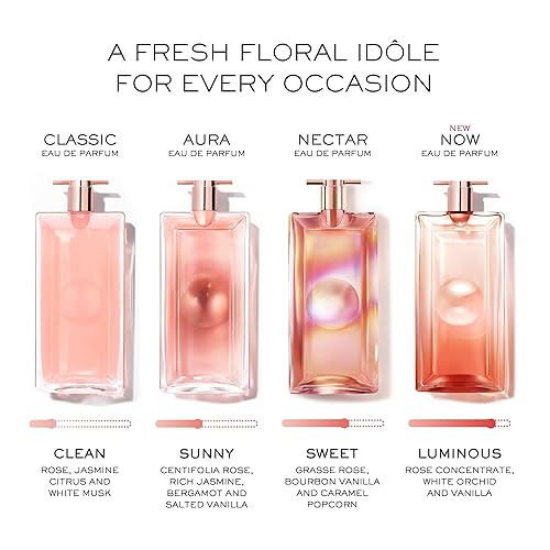 Miniatura 4 de Lancôme Idôle Now Eau de Parfum - Fragancia de larga duración con notas de rosa, orquídea almizclada y vainilla - Perfume luminoso y floral para