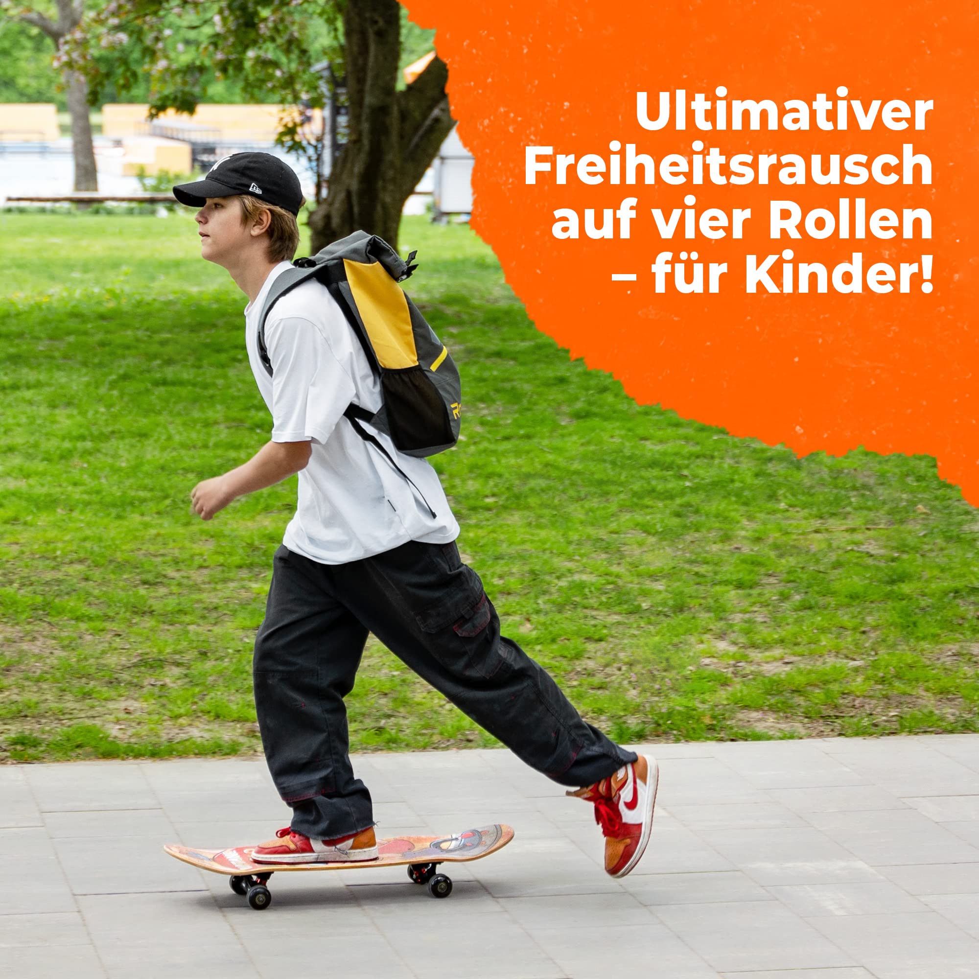 Skateboard,pour enfants à partir de 6 ans,Planche de skate pour demi-pipe et route,Charge maximale : 150 kg,Idéal pour les enfants, les adolescents et les adolescents (Crazy)