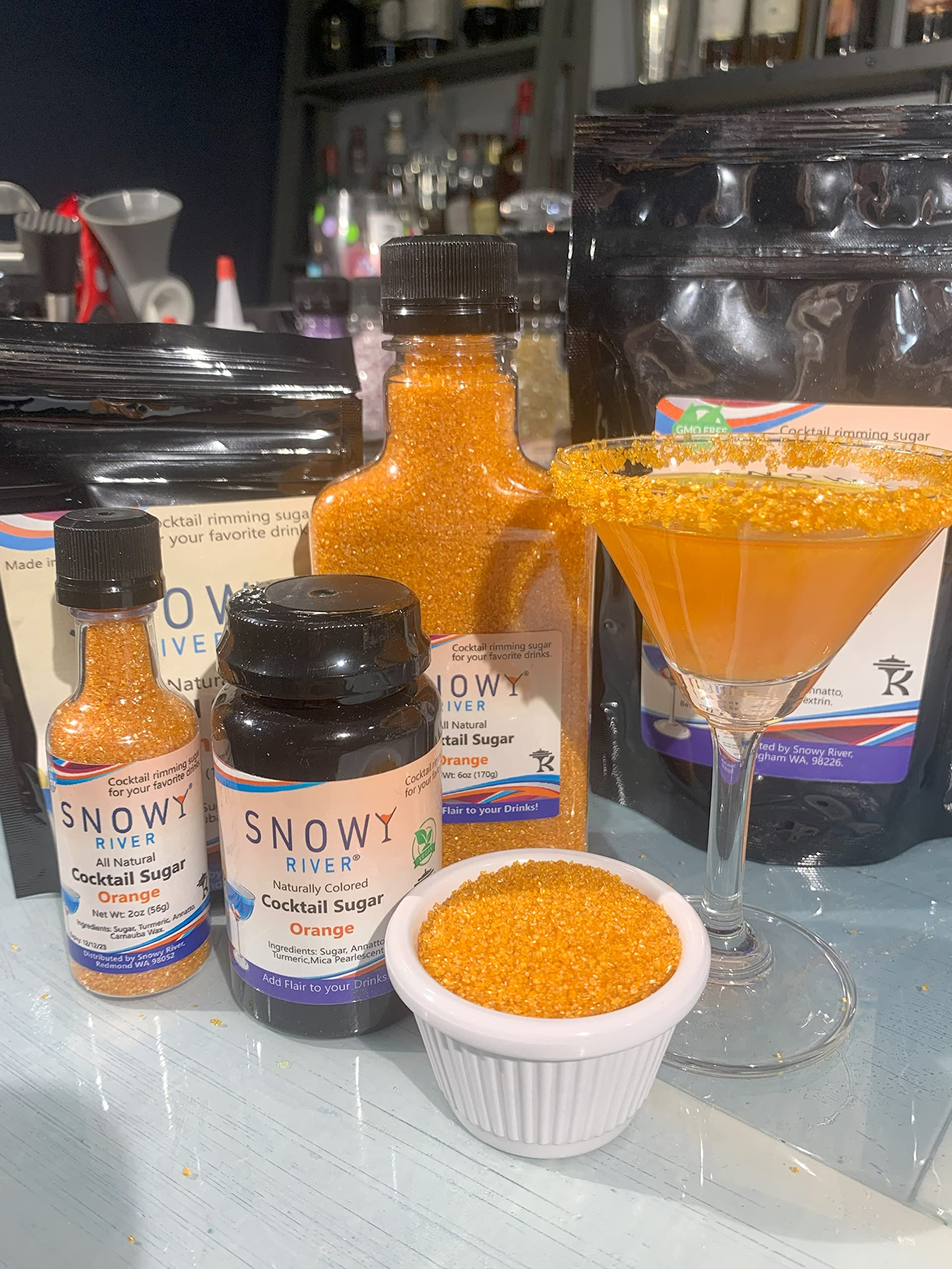 Snowy River Orange Cocktail Sugar - Rimming & Decorating -5 Snowy River Orange Cocktail Sugar - Rimming & Decorating -5