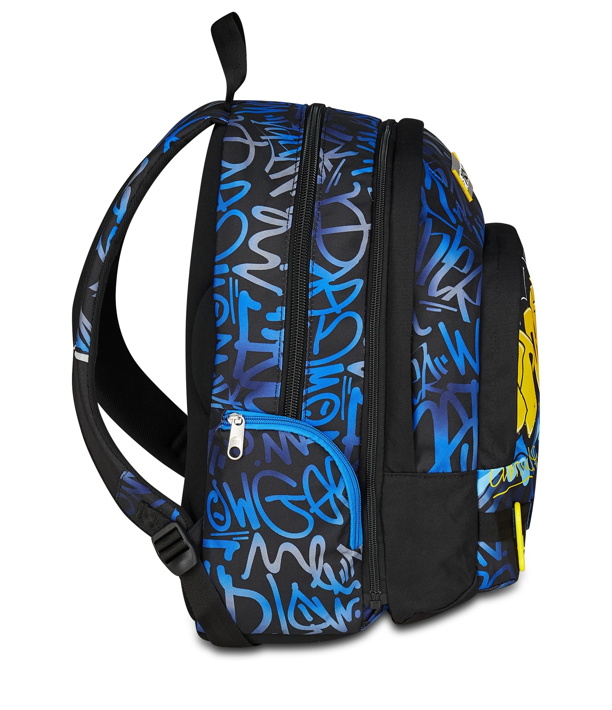 Seven Zaino Scuola Media Ragazzo, Scuola Elementare, Dual Detach, Scomparto PC, Tasca Borraccia, Zainetto staccabile, blu