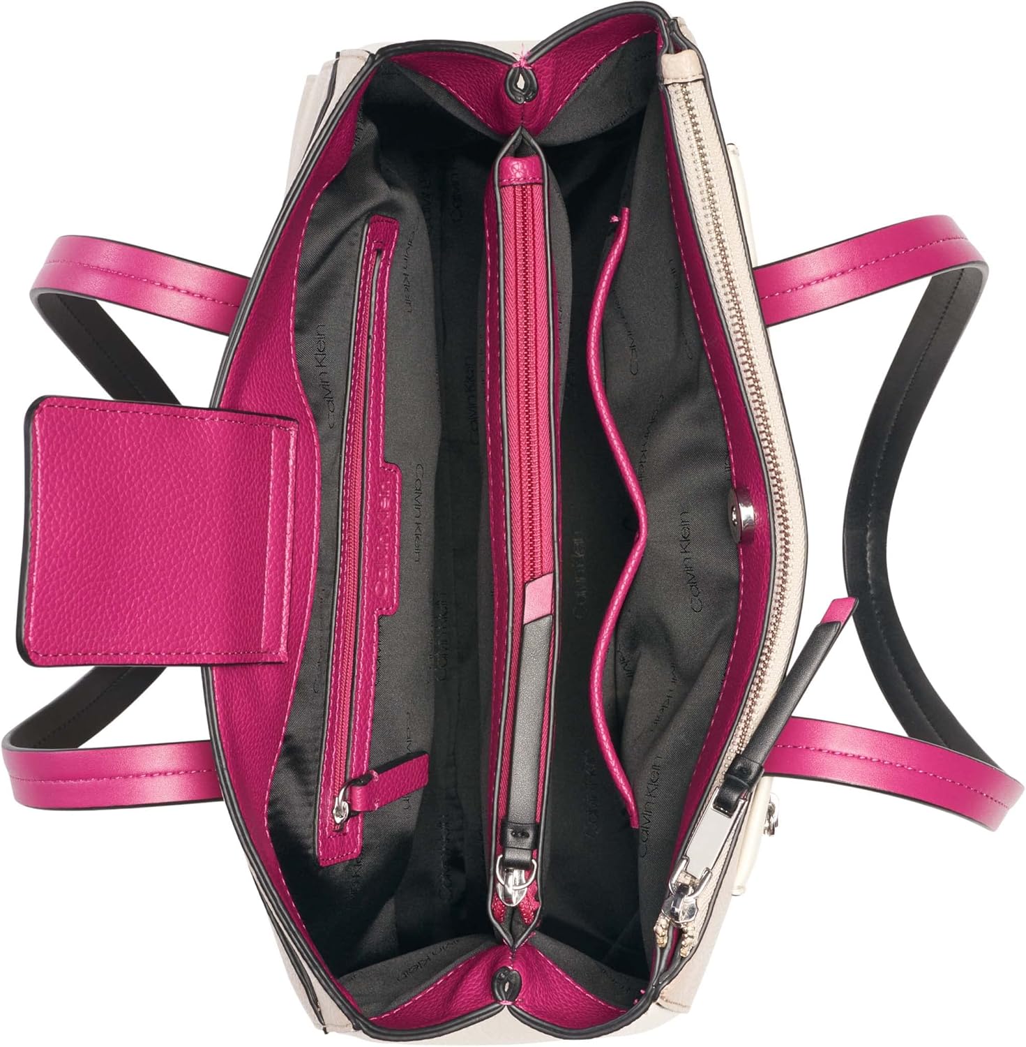 Calvin Klein womens Hadley Tote Bag – 2 in 1, Vegan Leather, 5 Pockets - Image 4