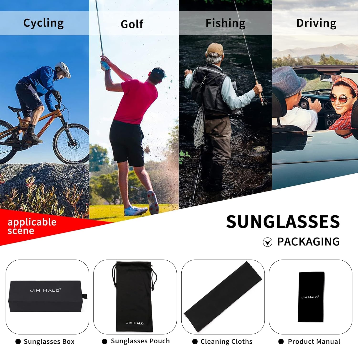 JIM HALO Flat Top Shield Sunglasses Square Mirror Rimless Glasses for Women Men - Image 7