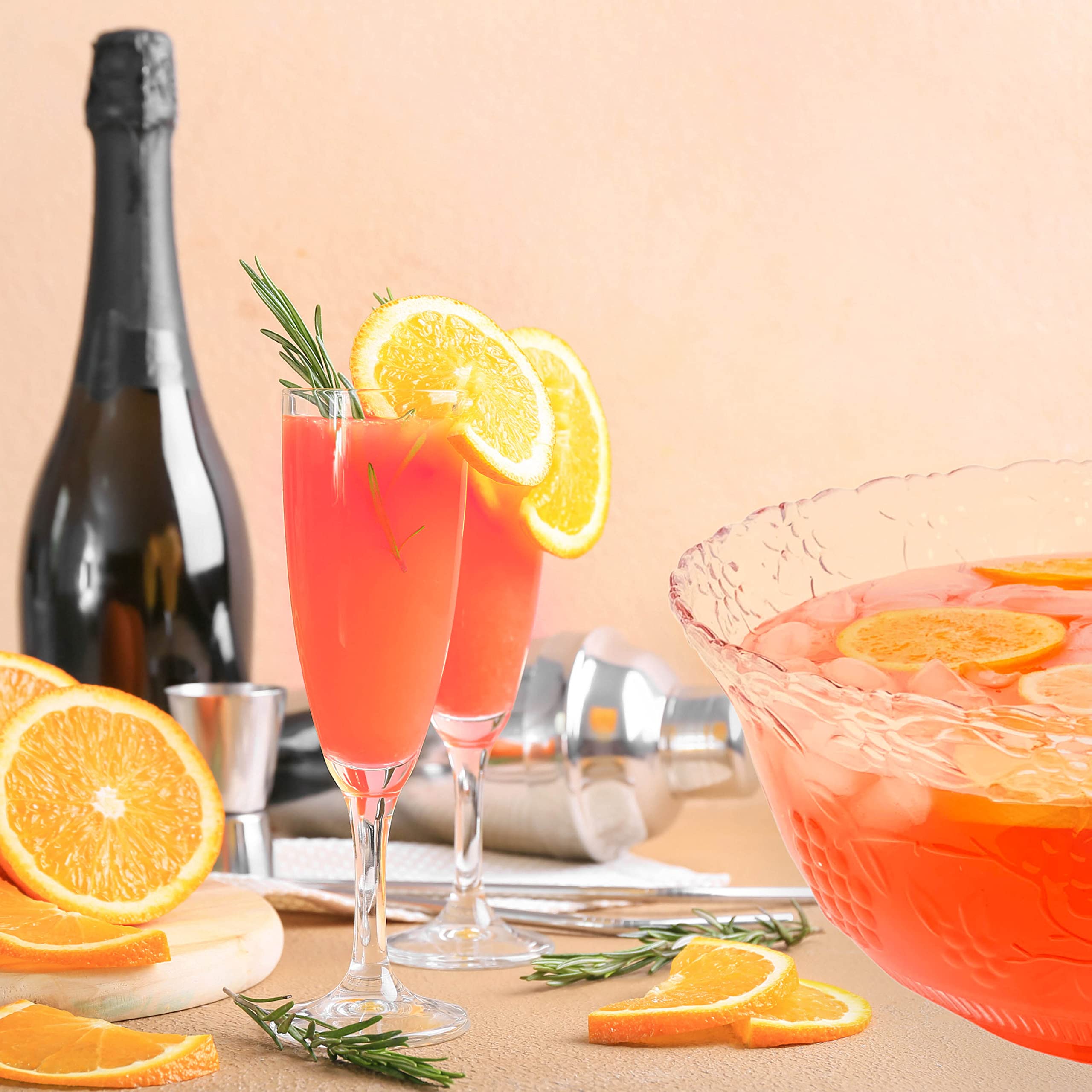 Amazon.co.jp: プレミアム大型クリアプラスチックパンチボウルセット