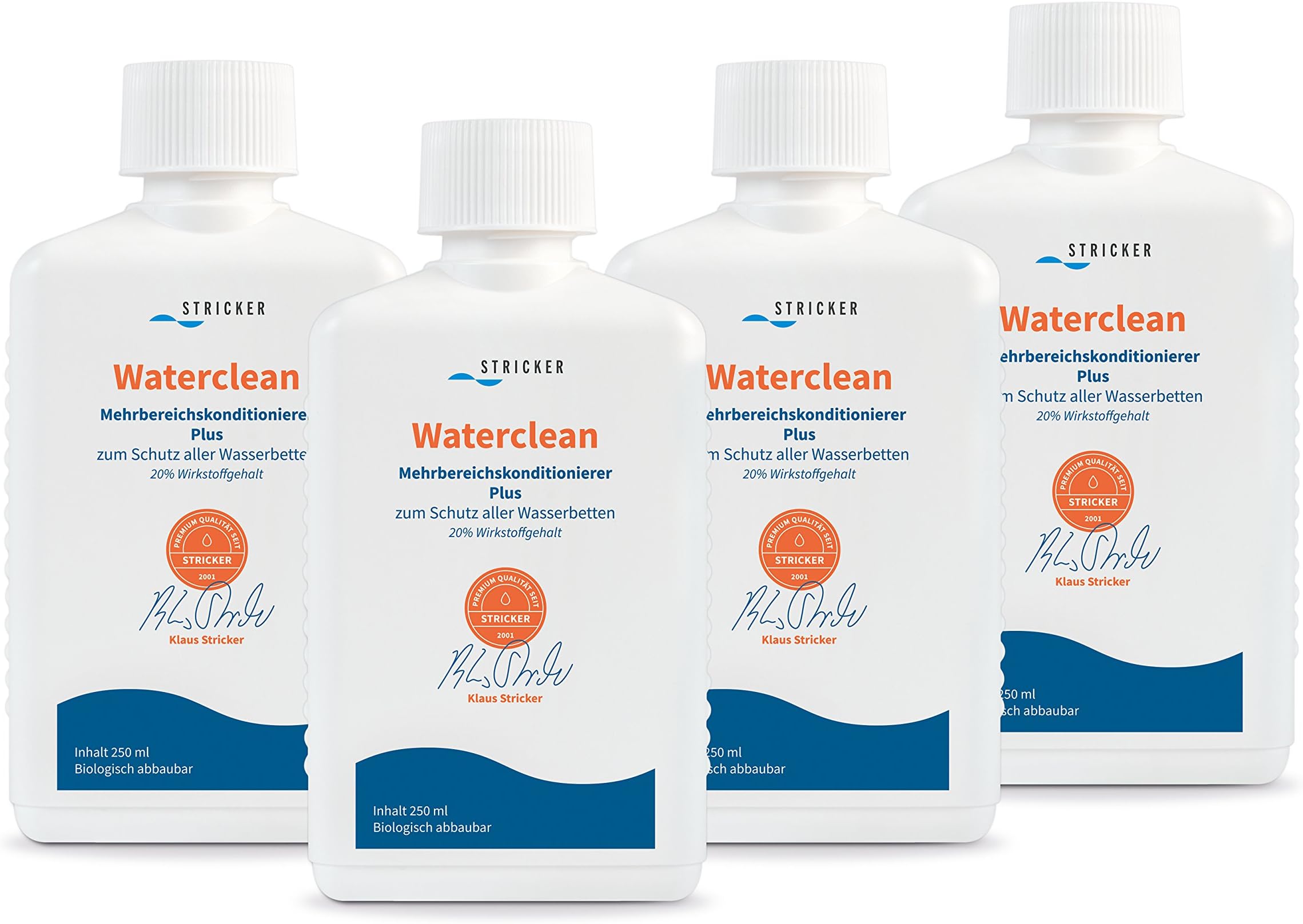 String Binder Water Clean 4 x 250ml Conditioner for Water Bed Waterbed Water Care Bed Accessory