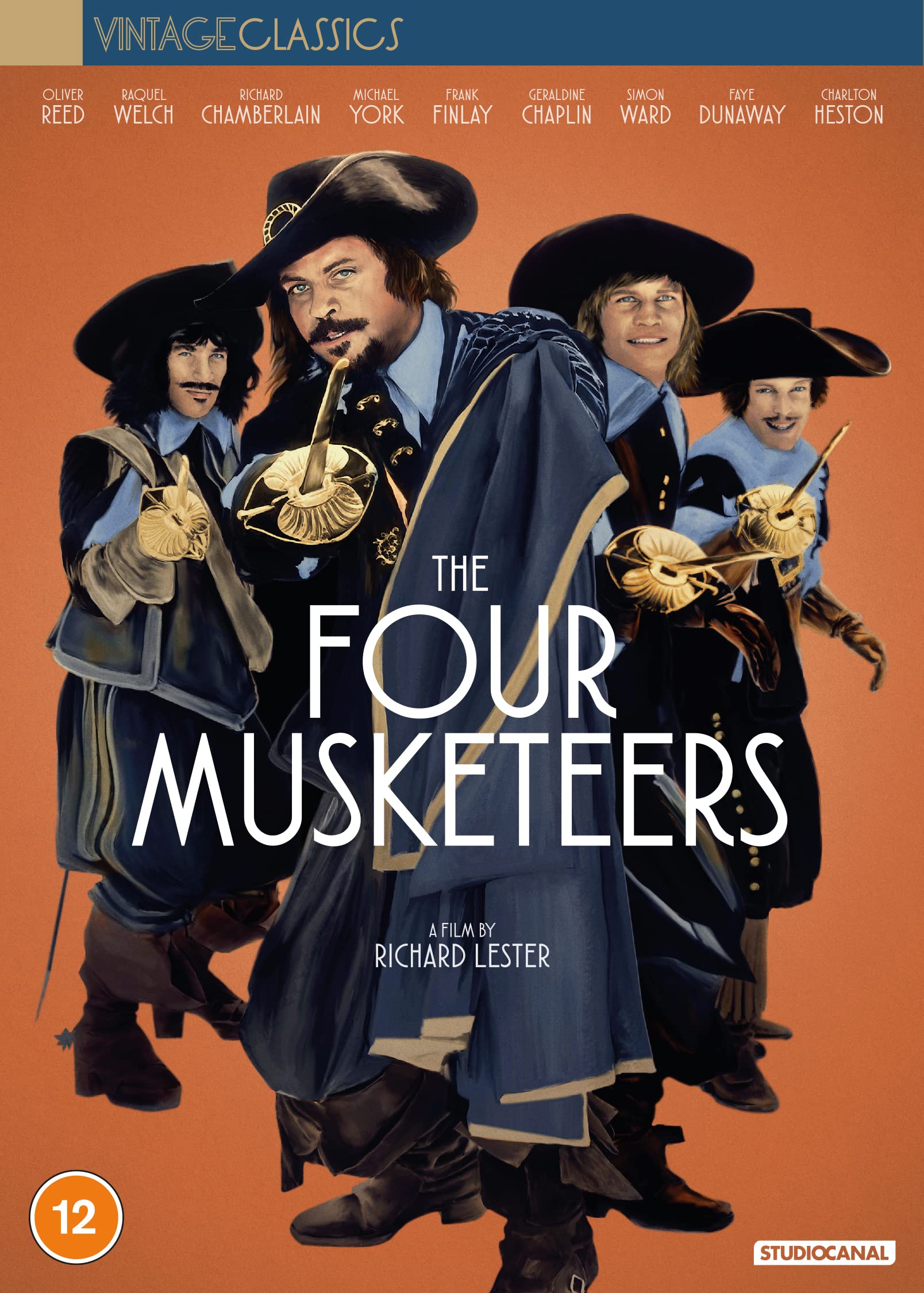 The Four Musketeers DVD Film Movie Oliver Reed Charlton Heston Brand New Sealed