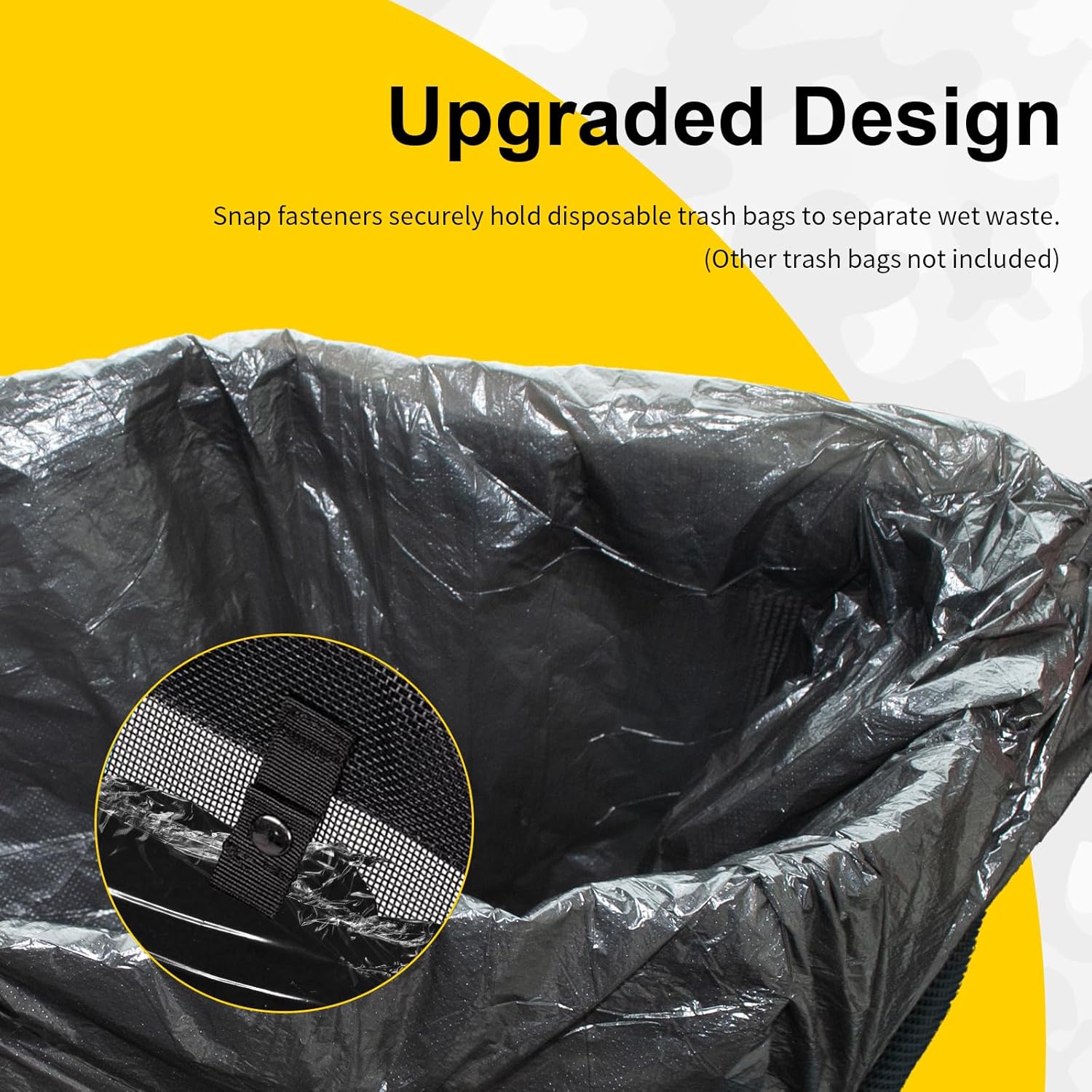 Upgraded UTV Mesh Trash Bag with Triple Hooks, Foldable Design, Adjustable Fit – Compatible with Polaris RZR, Can-Am, CFMOTO, Teryx, Mule, Arctic Cat, Pioneer, Golf Cart, Boat