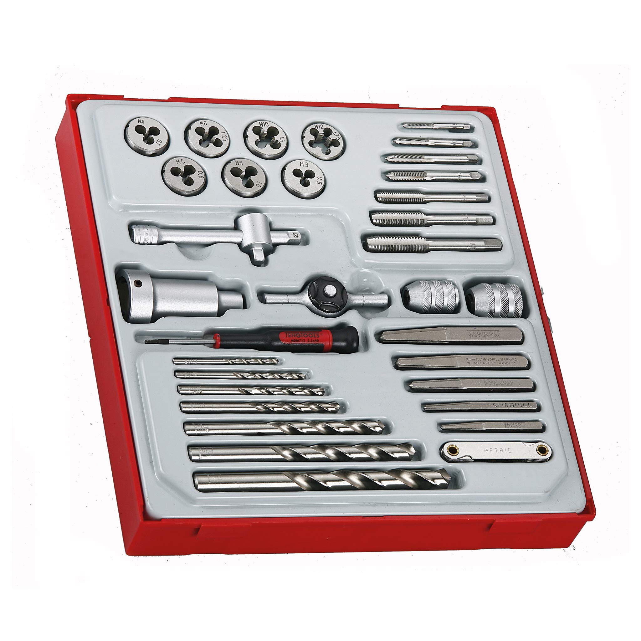 Teng Tools Tengtools Ttdtd34 – Set Of 34 Pieces Thread M3-M12