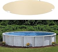 Vista 7 de TANG Cubiertas redondas de 16 pies para piscina de 12 pies para tanque redondo sobre el suelo, cubiertas de piscina de hojas de invierno