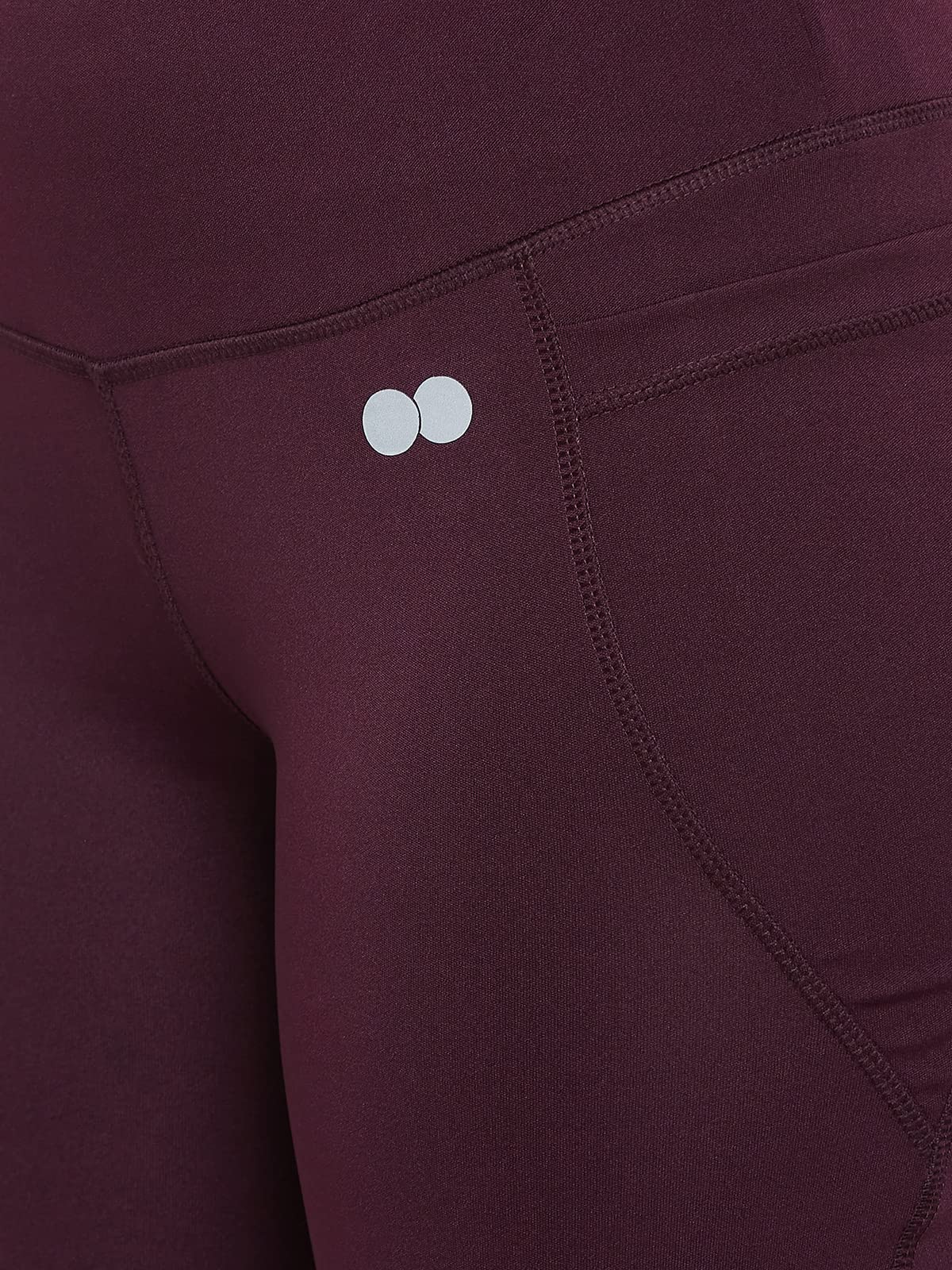 Clovia Women's Comfort-Fit High Waist Flared Yoga Pants (AB0090A15_Purple_XXL) 4