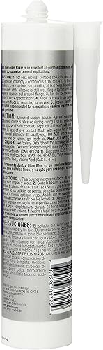 Miniatura 8 de Permatex 85519-6PK creador de junta de silicona RTV, ultraazul, con sensor de seguridad, 9.5 onzas. Lata de Powerbead (6 unidades), 3.35 oz.,