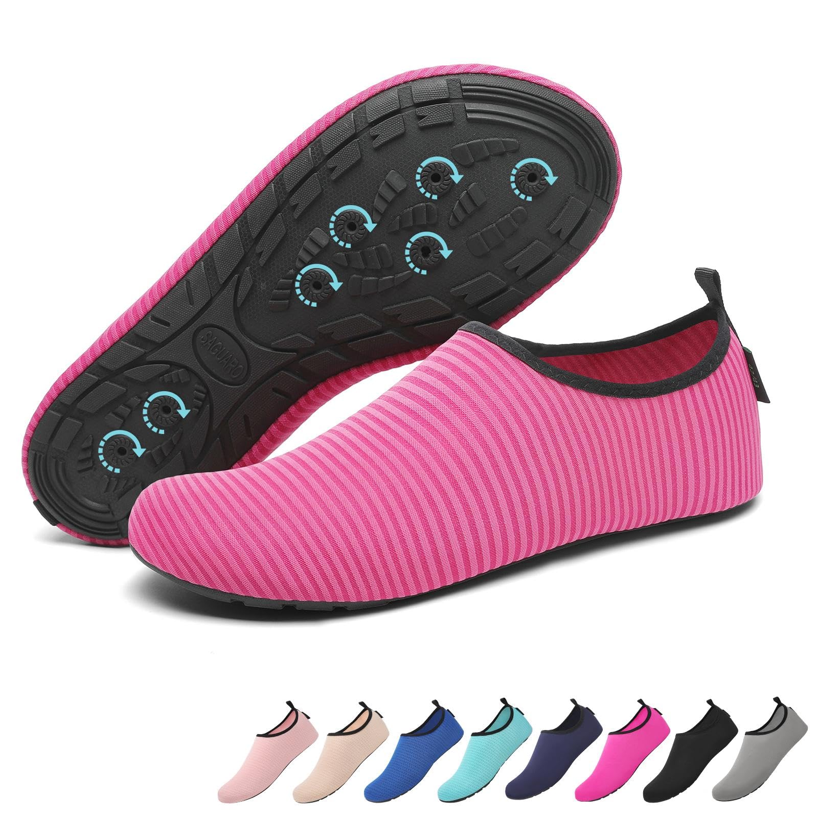 Saguaro Scarpe da Scoglio Asciugatura Rapida con 7 Fori di Drenaggio per Donna Uomo Gr.36-47