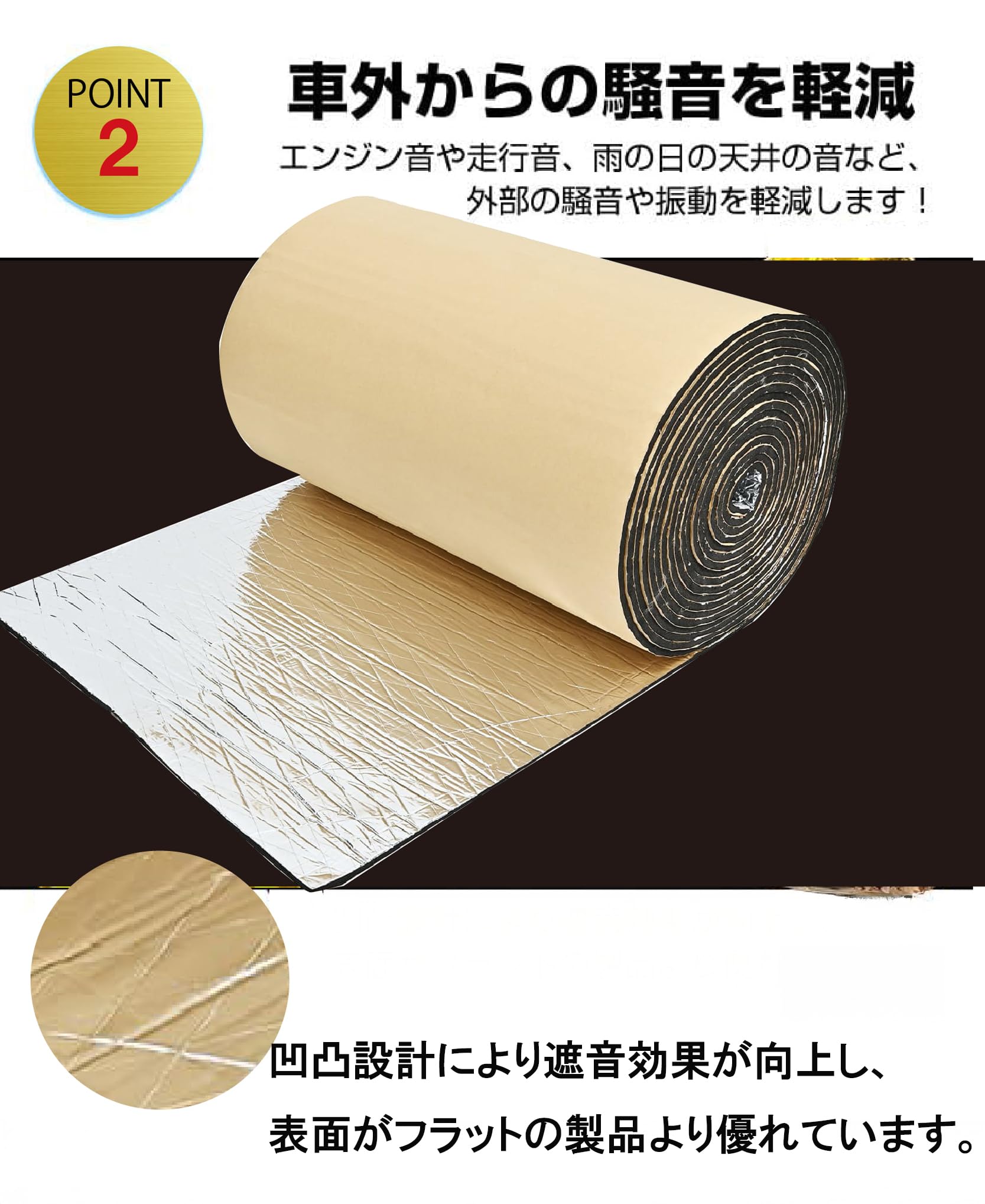 デッドニングシート 制振材 : 車用 吸音材 断熱材 高密度ウレタン 