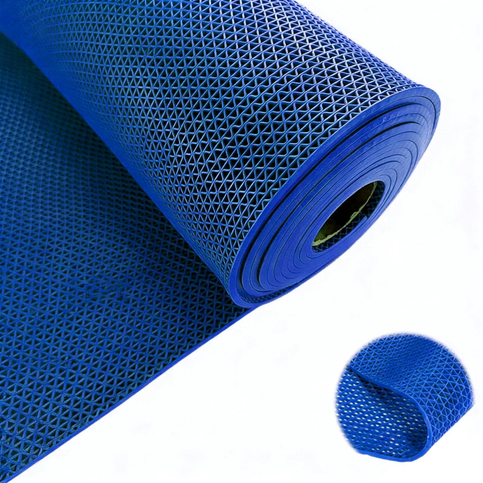 Tapis de sol antidérapant en maille PVC gris 1,2x11m pour cuisine et garage