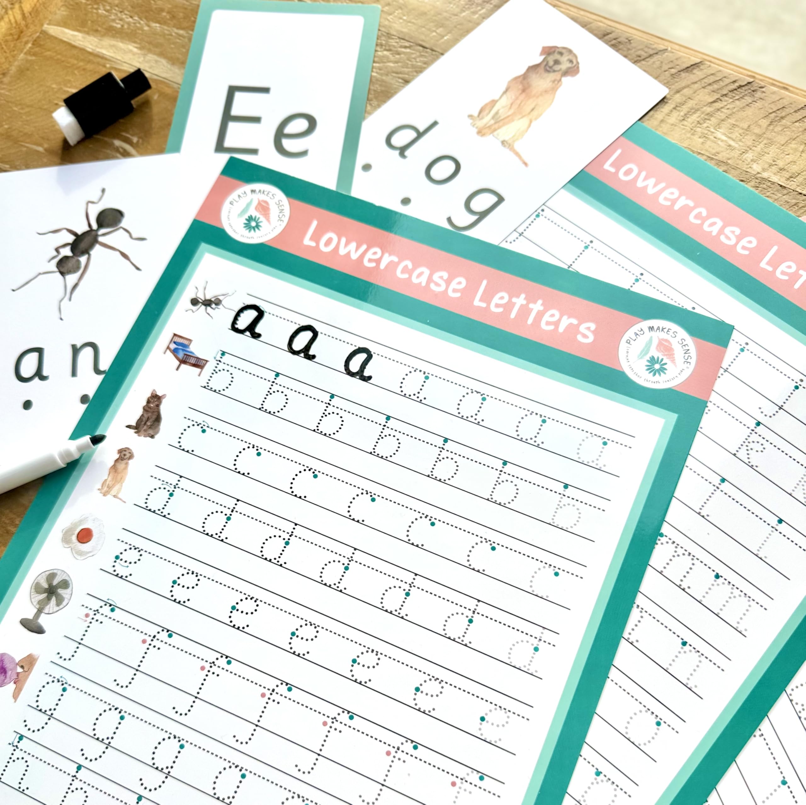 Letter, Number and Shape Formation Wipeable Learning Mats - Image 2