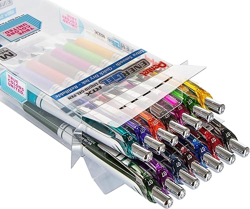 Miniatura 2 de Pentel EnerGel RTX True Colors United 0028in línea media tinta surtida caja de 14 unidades BL77PC14MTCU