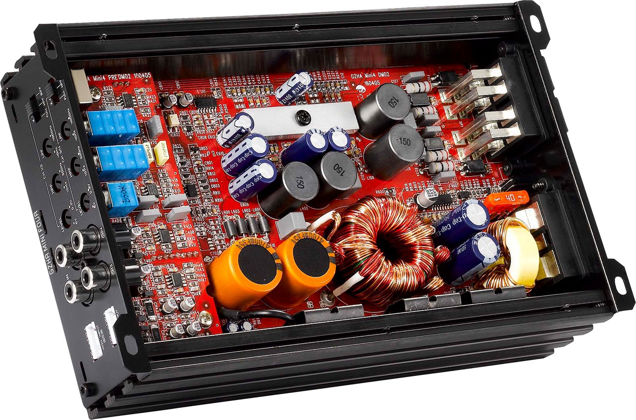 Ground Zero GZHA MINI FOUR | 4 x 80 Watt RMS an 4 Ohm | Super klein