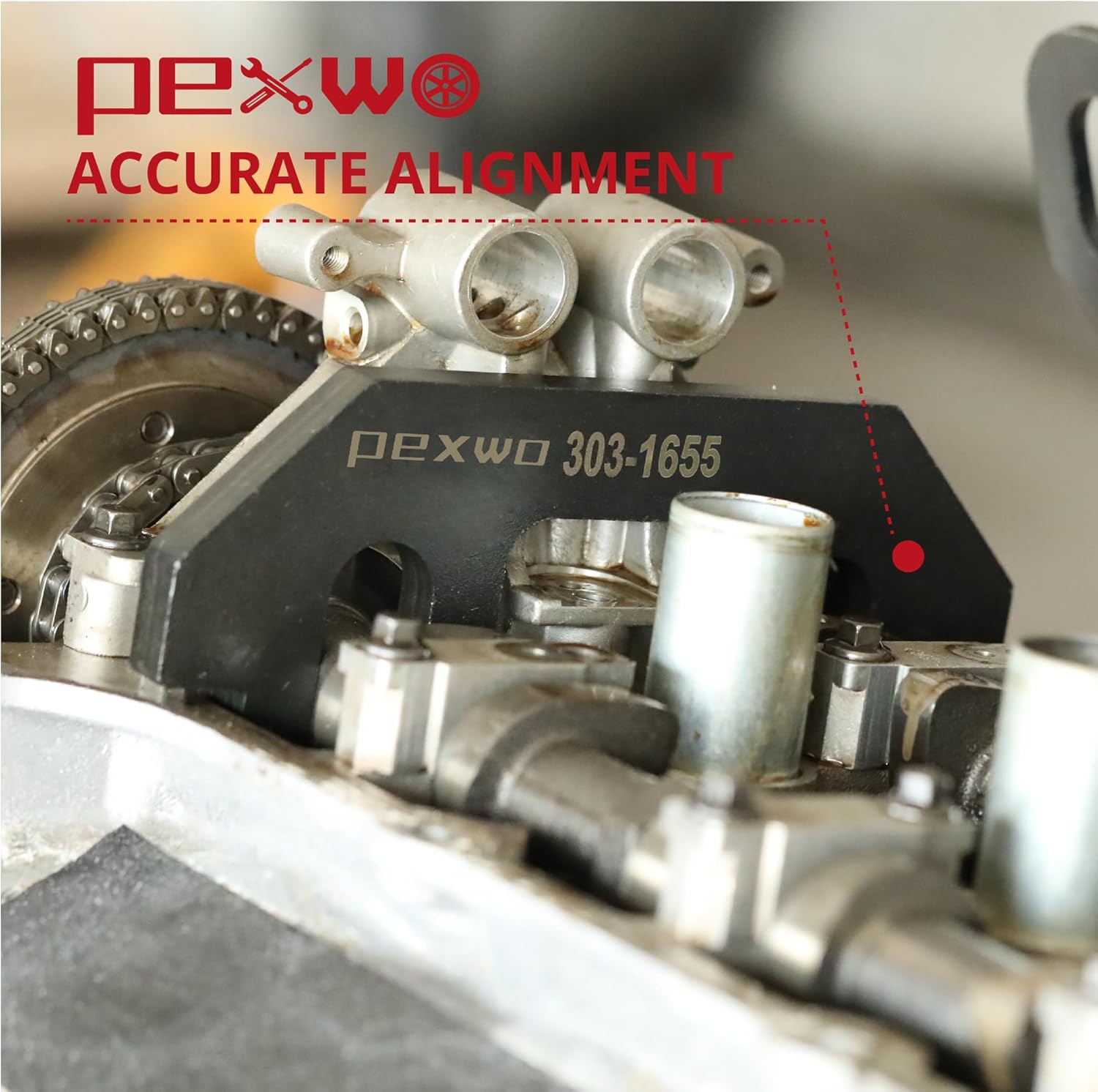 303-1655 Camshaft Holding Tool for Ford 3.5L EcoBoost Upgraded GT F-150 Raptor/Expedition/Lincoln Navigator, Timing Alignment Holder Tool with Cylinder Head Screw Removal Socket