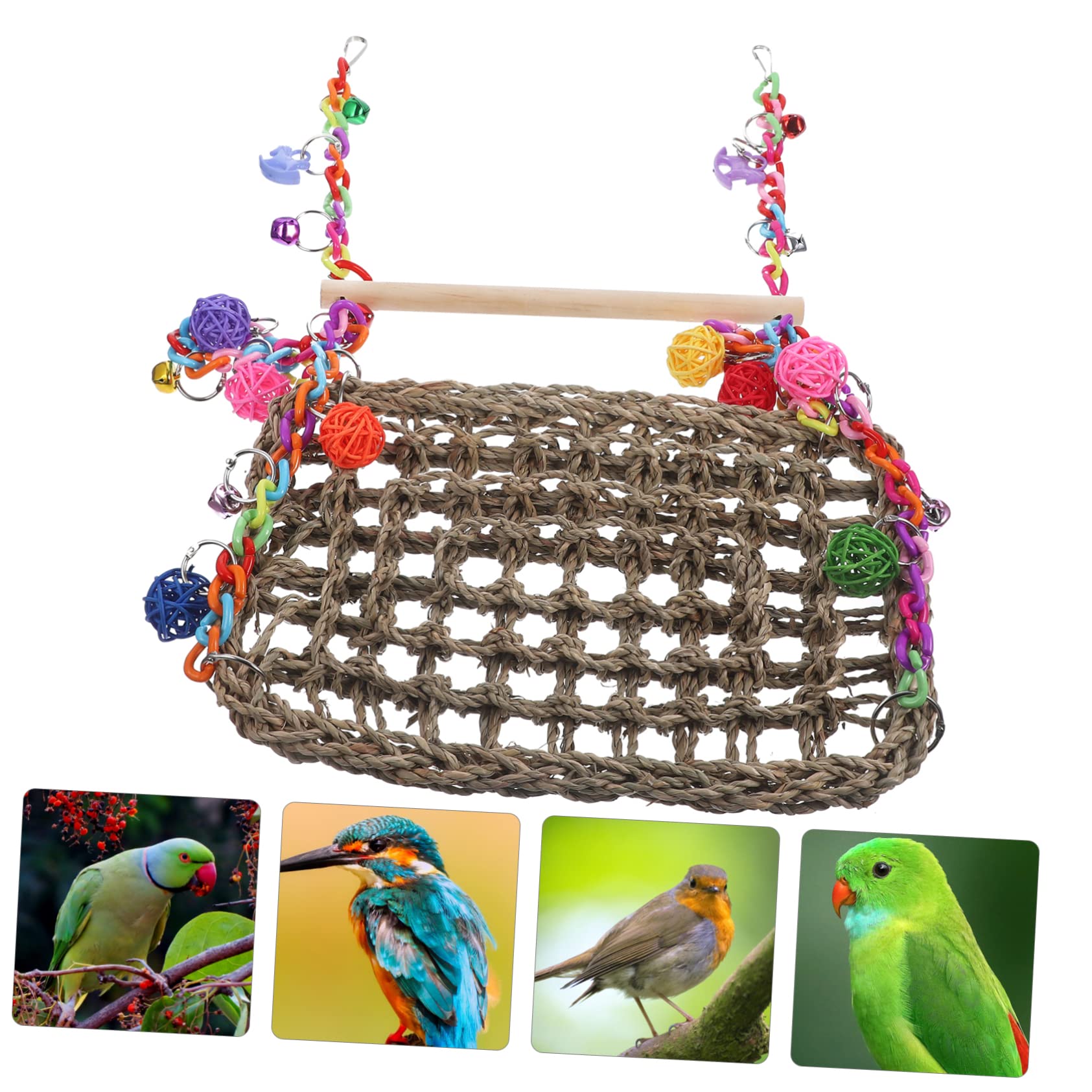 Hamaca Colgante para Pájaros Tipo Jaula, Juguete Creativo 1 Set