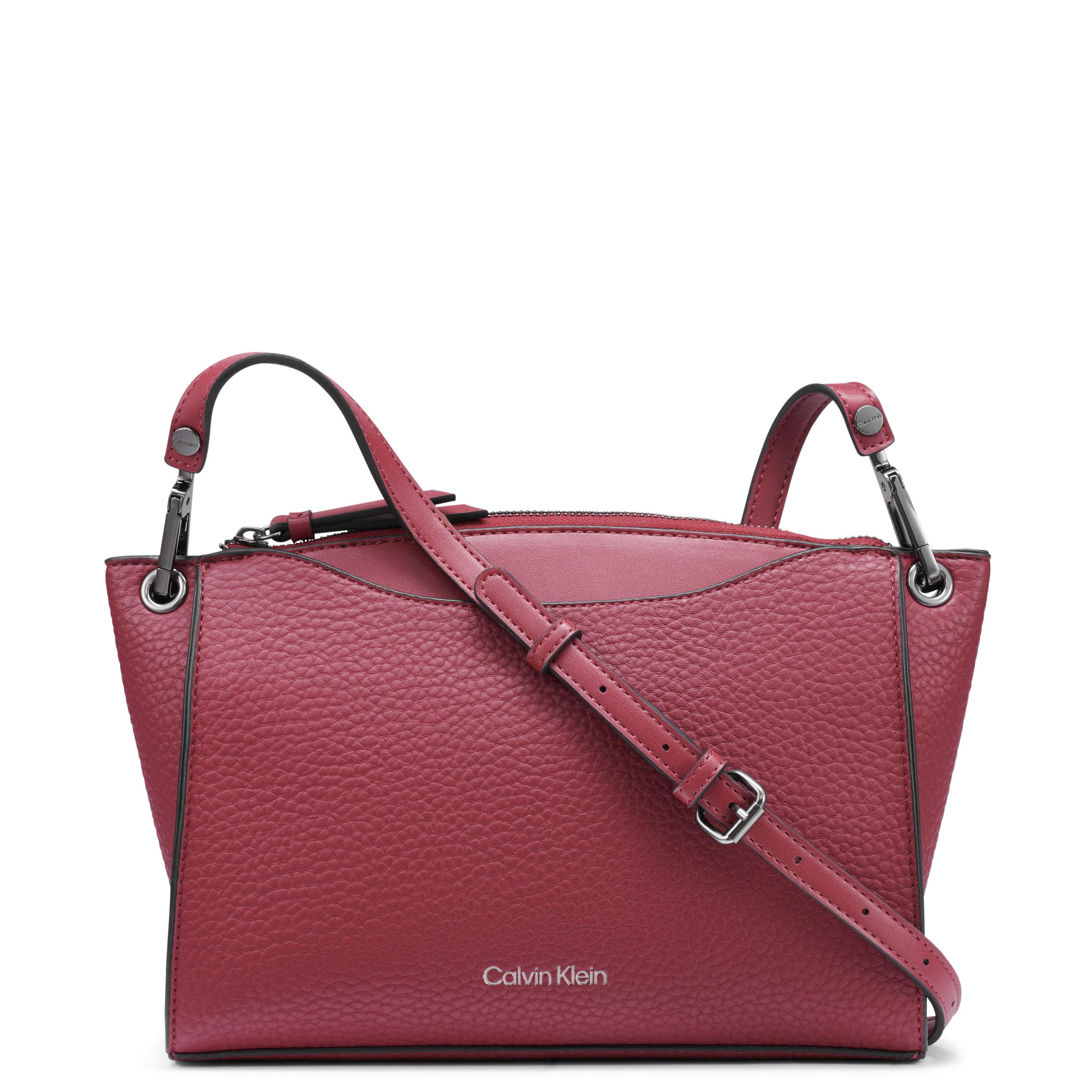 Calvin Kleinwomens Garnet Top Zip Crossbody
