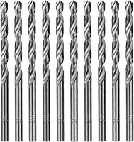 MTX Broca para Metal 4,5 mm HSS Aço Rápido Polido – Ângulo 118°, Haste Cilíndrica Universal, Kit 10 Peças