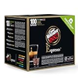 Medium Roast Espresso Original Line Machine Compatible Capsules, Arabica Robusta Espresso Coffee, Italian Coffee For Nespresso Coffee Machines, Intensity 4/10, Oro, 100 Ct